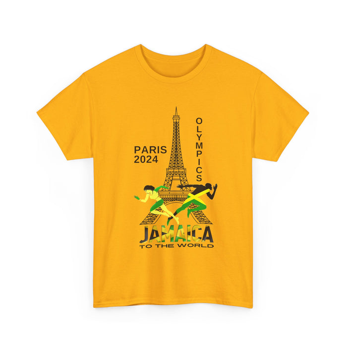 Jamaican Olympics Eifel Front Unisex Heavy Cotton Tee - Various Colors