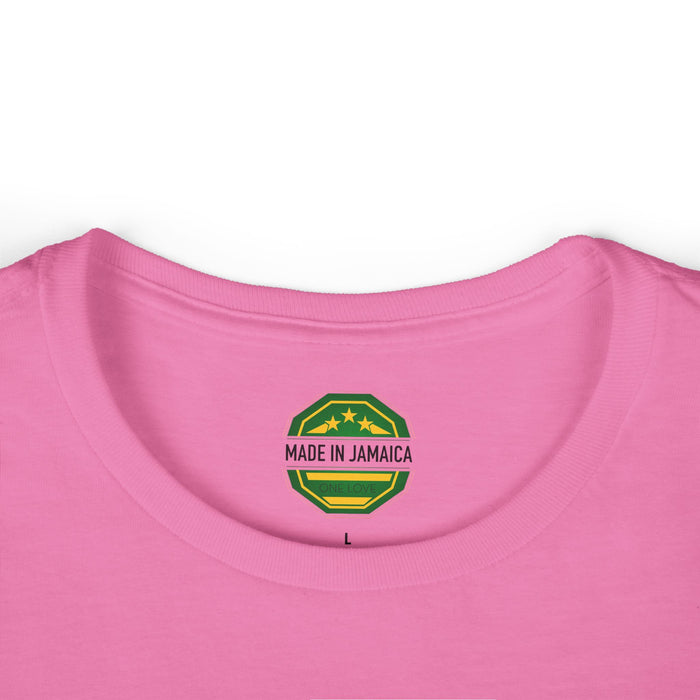 Women's Tee with Black Made In Jamaica Logo