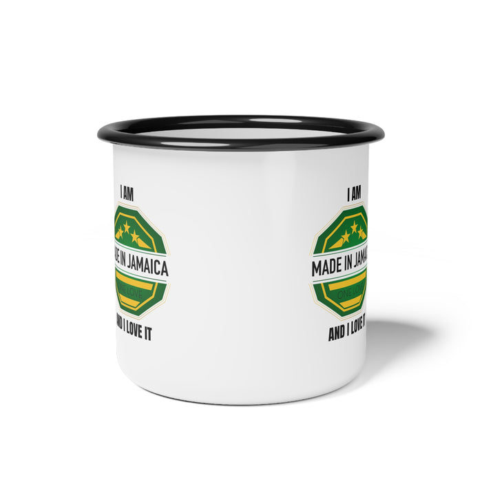 Made In Jamaica Enamel Camp Cup