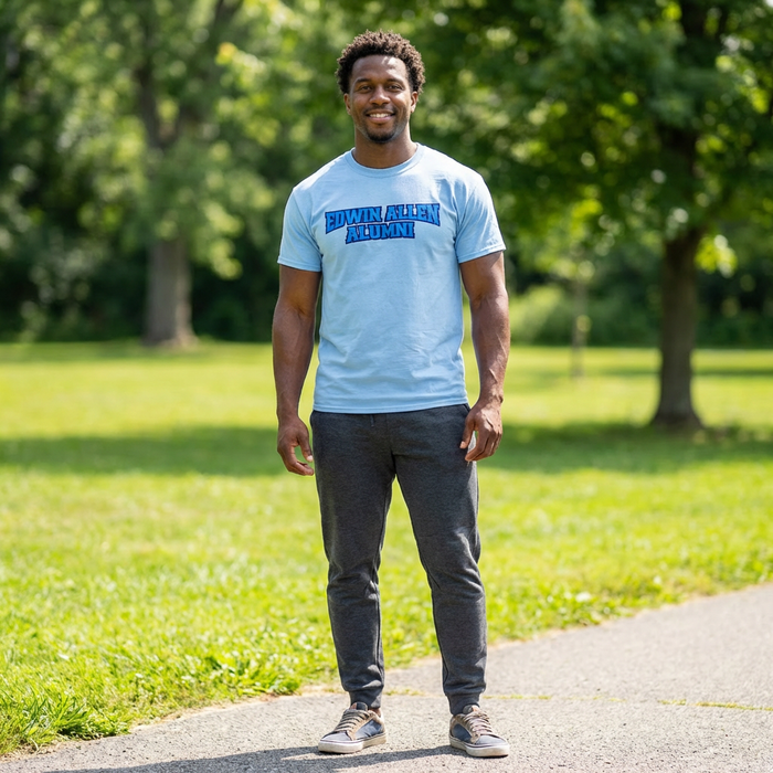 Edwin Allen High School Alumni Shirt - Crest Back - EAHS Alumni Apparel Edwin Allen High School Alumni Shirt - Crest Back - EAHS Alumni Apparel