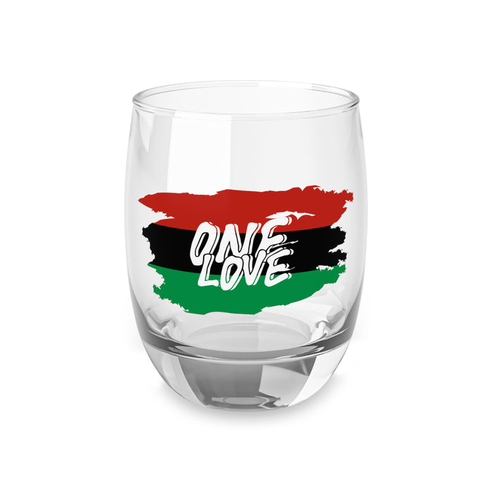 Custom Whiskey Glass (Pan African - One Love)