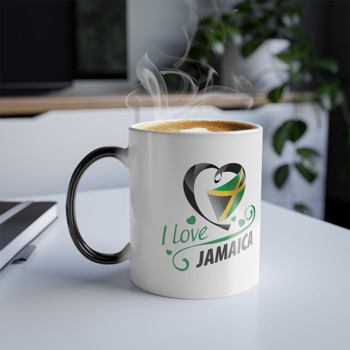 I love Jamaica White Morphing Mug, 11oz