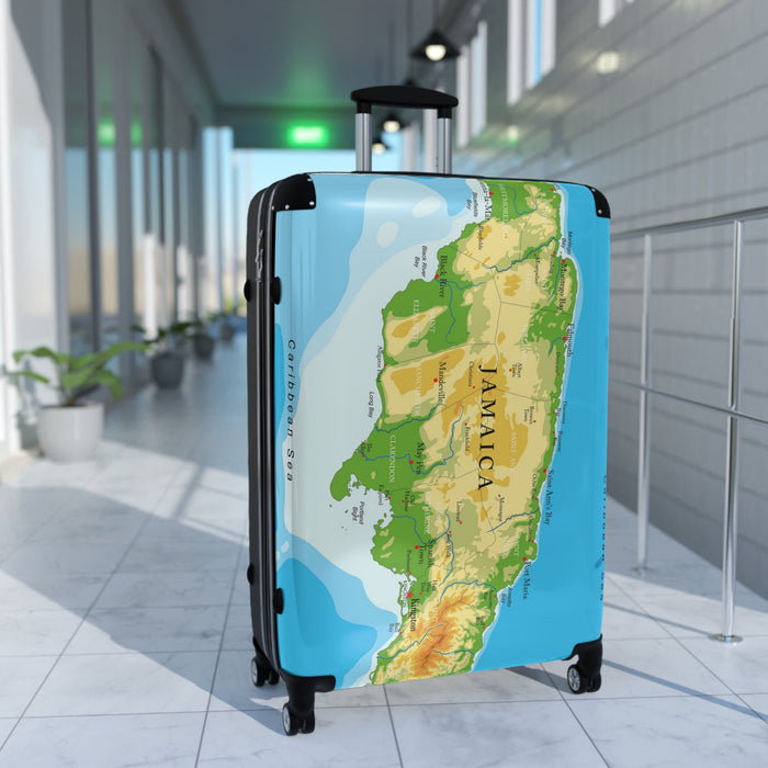 Jamaica Map Suitcase