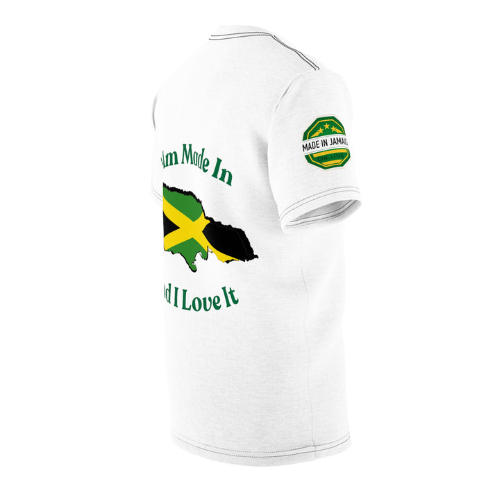 Made In Jamaica Logo Map White Unisex Tee