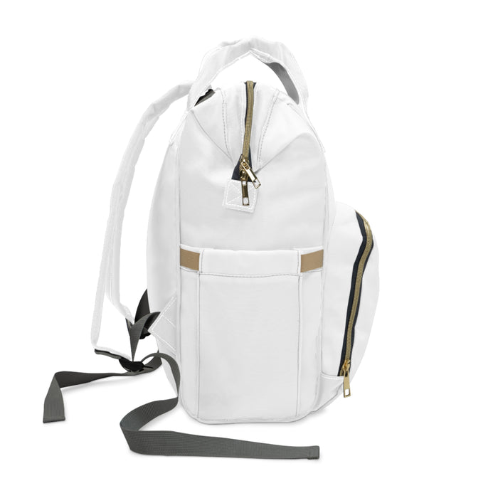 Multifunctional White Diaper Backpack (Jamaica)