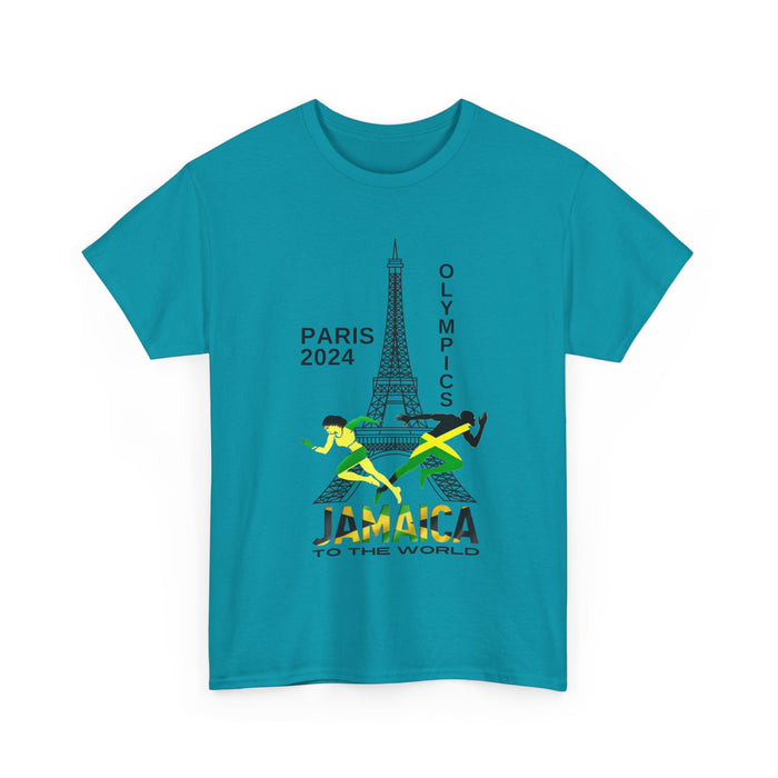 Jamaican Olympics Eifel Front Unisex Heavy Cotton Tee - Various Colors