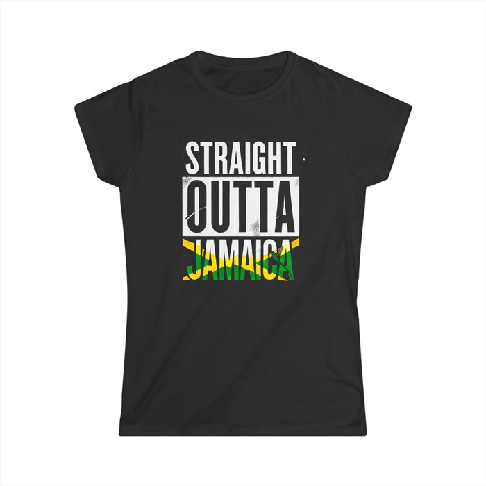 Straight Outta Jamaica - Women's Softstyle Tee