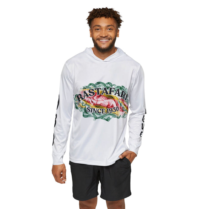 Rastafari 1930 Unisex White Sports Warmup Hoodie