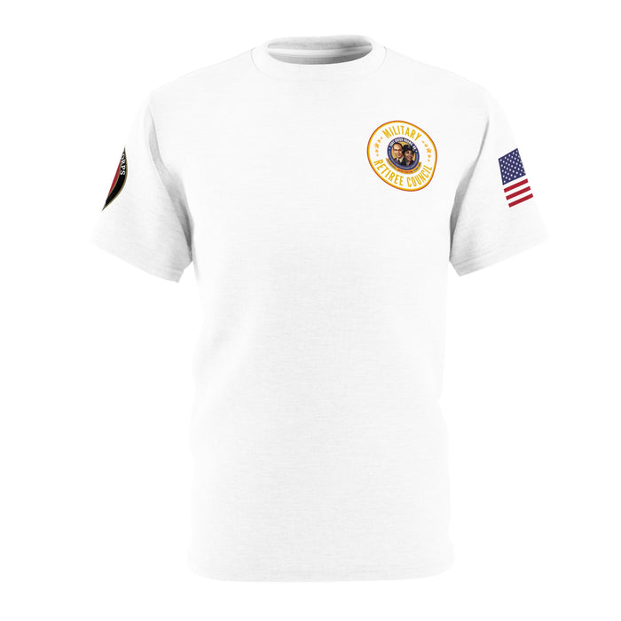 White Unisex Cut & Sew Tee, Military Retiree, USMC