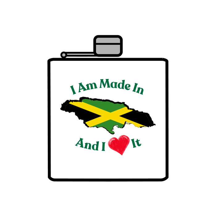 Made In Jamaica Stainless Steel Flask, 6oz