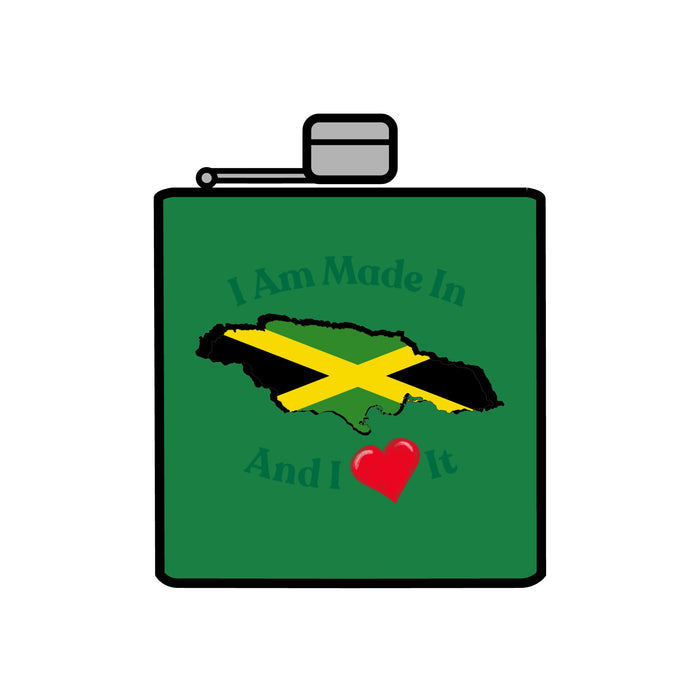 Made In Jamaica Stainless Steel Flask, 6oz