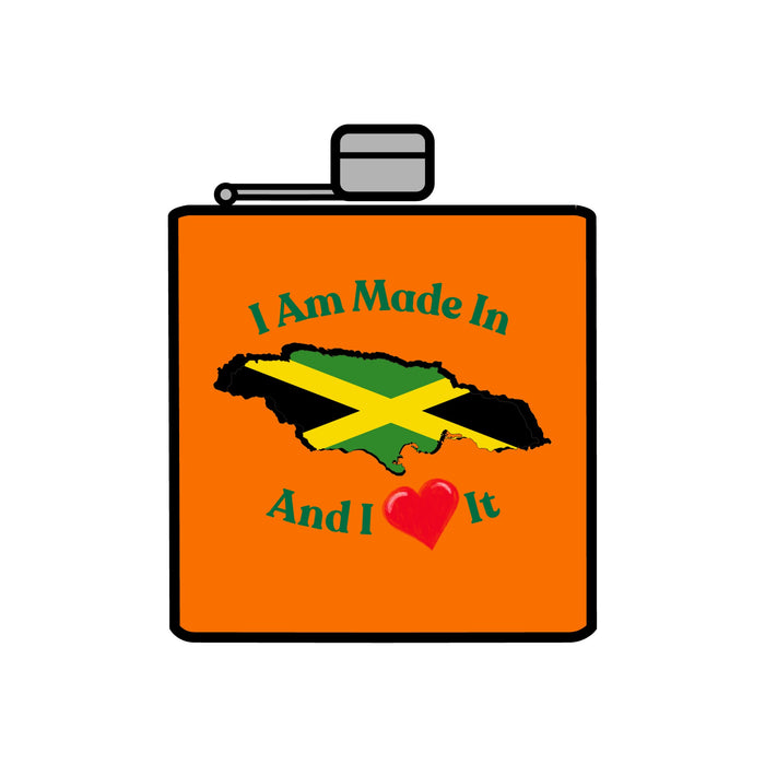 Made In Jamaica Stainless Steel Flask, 6oz