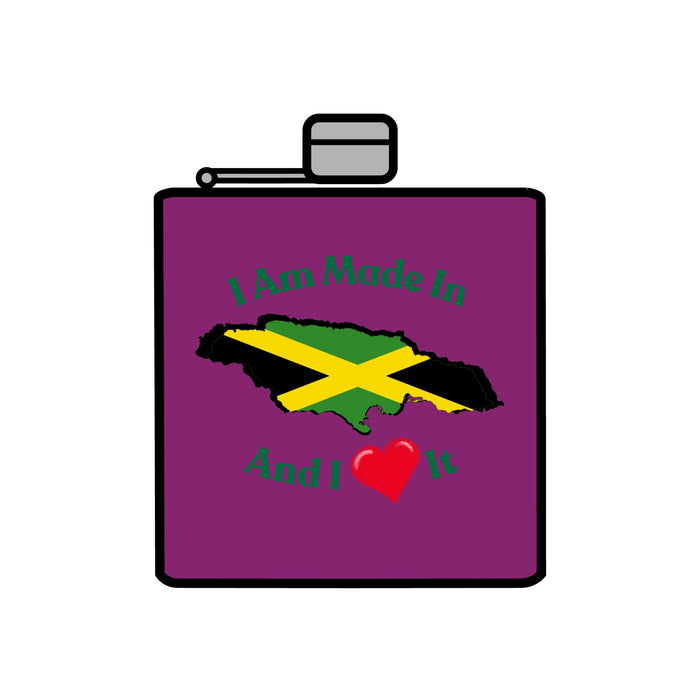 Made In Jamaica Stainless Steel Flask, 6oz