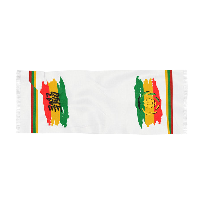 Light Scarf (White One Love Rasta)