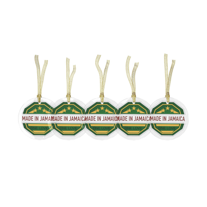 Made In Jamaica Holiday Glass Ornaments