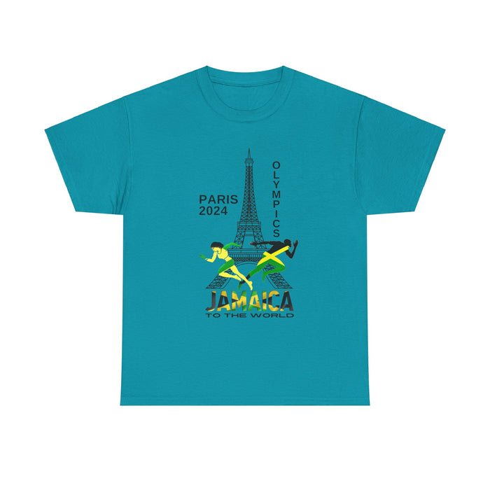 Jamaican Olympics Eifel Front Unisex Heavy Cotton Tee - Various Colors