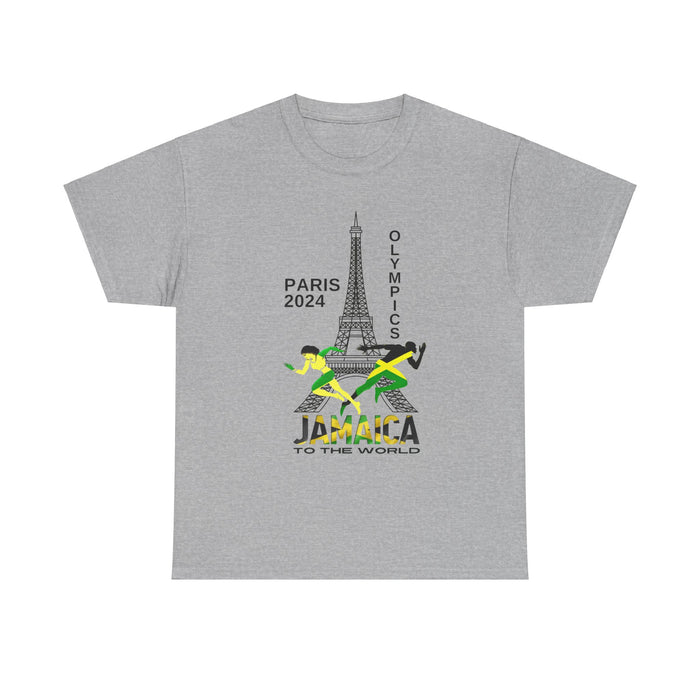 Jamaican Olympics Eifel Front Unisex Heavy Cotton Tee - Various Colors