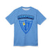  EAHS Edwin Allen High School Blue Tee - Champion & Crest Front - Unisex T-Shirt