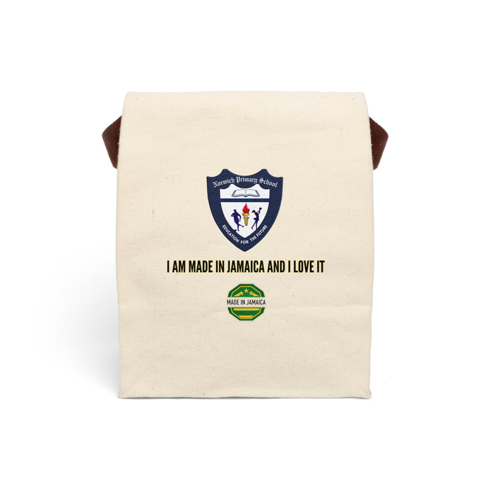 Norwich Logo Canvas Lunch Bag With Strap MIJ