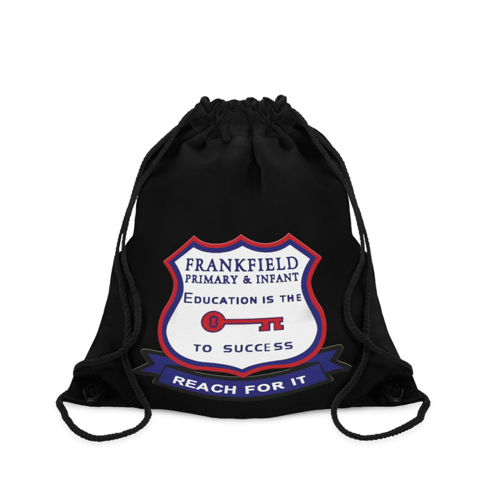 Frankfield Black Drawstring Bag