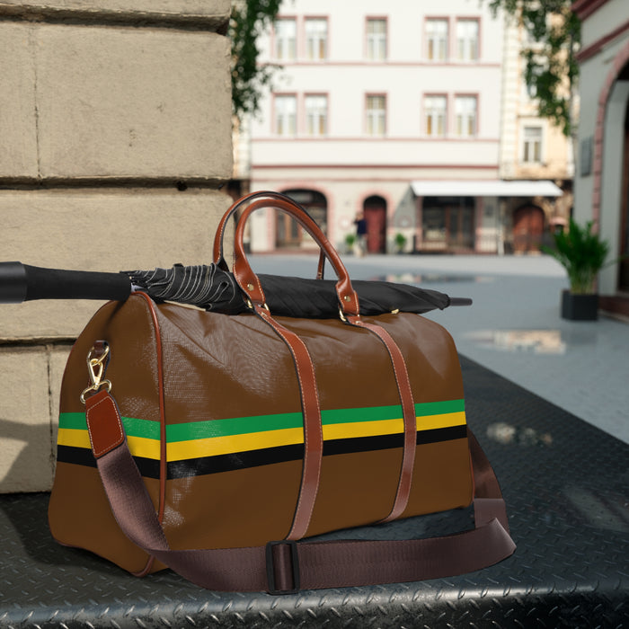 Waterproof Travel Bag (Jamaica Stripe)