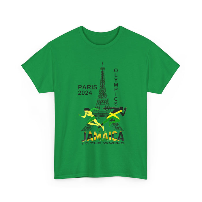 Jamaican Olympics Eifel Front Unisex Heavy Cotton Tee - Various Colors