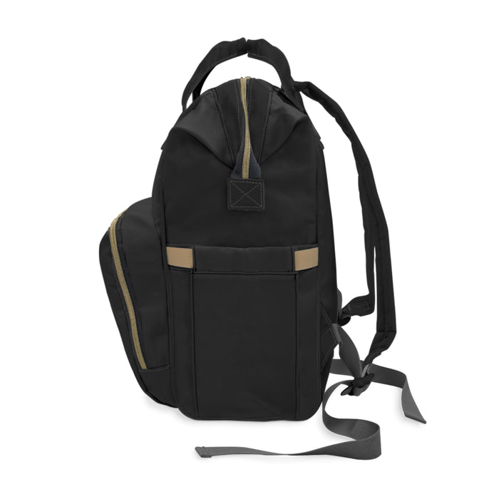 Multifunctional Black Diaper Backpack (Jamaica)