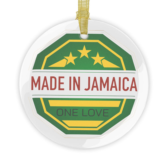 Made In Jamaica Holiday Glass Ornaments