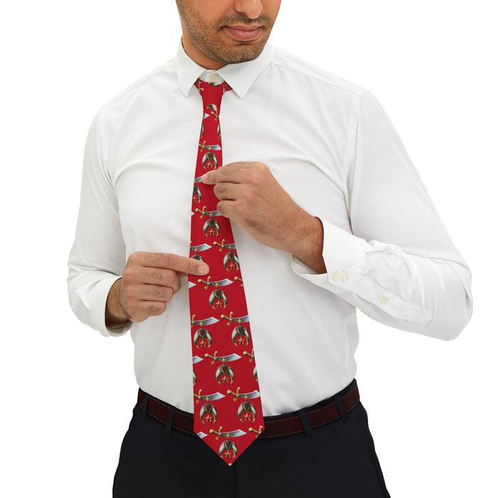 Shriner Red Necktie