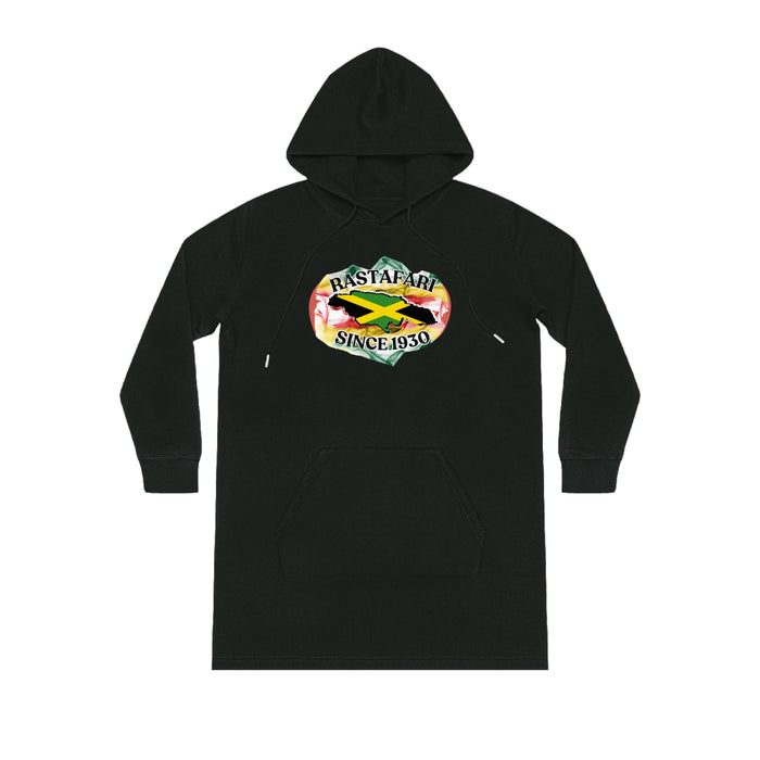 Rastafari Streeter Hoodie Dress - (Front Logo)