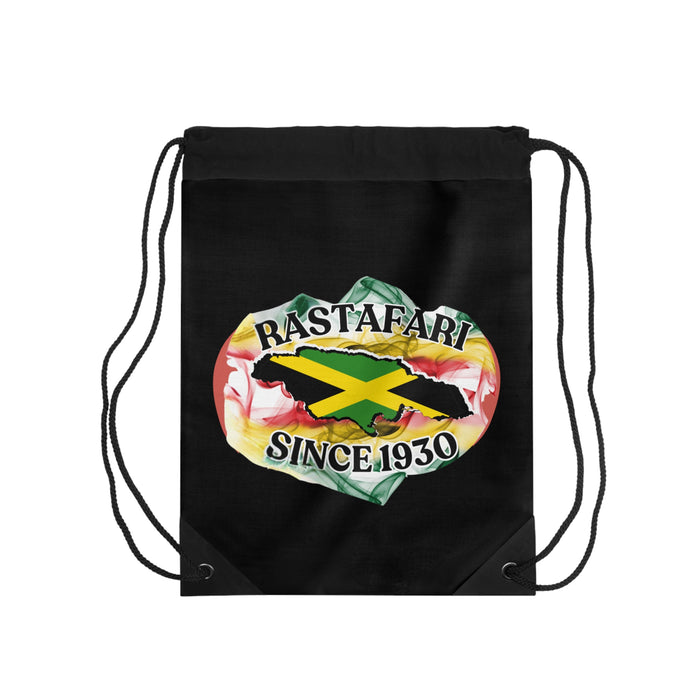 Rastafari Black Drawstring Bag