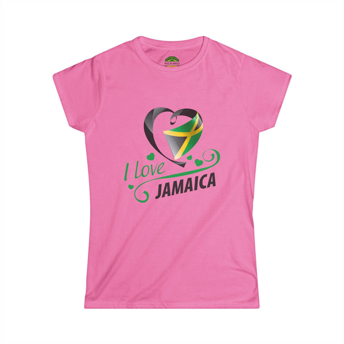 Women's Softstyle Tee (I Love Jamaica)