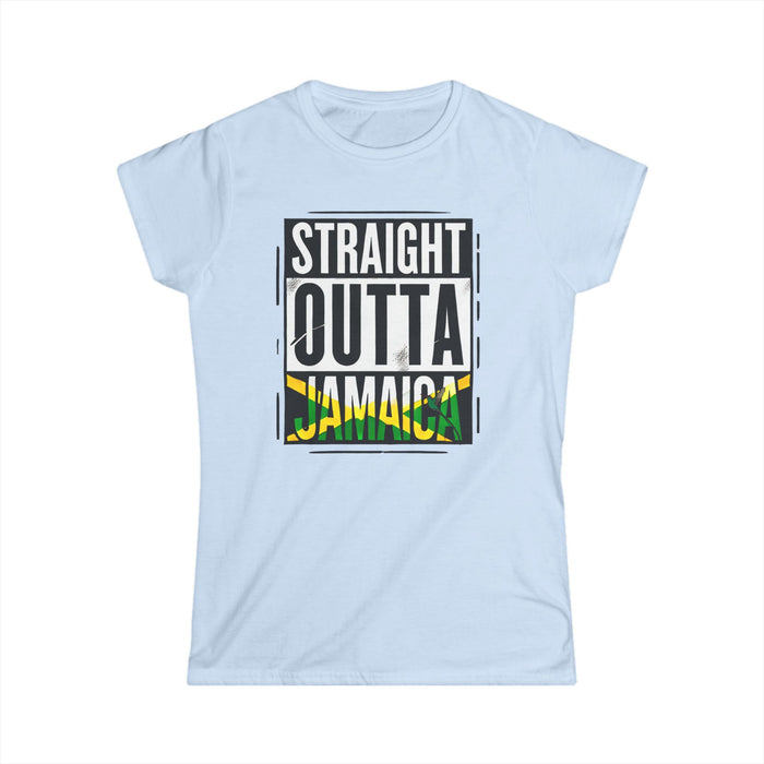 Straight Outta Jamaica - Women's Softstyle Tee