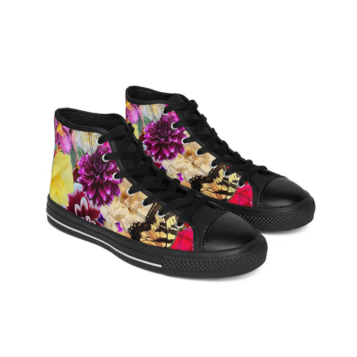 Artistic Flower Design Women's Classic Sneakers