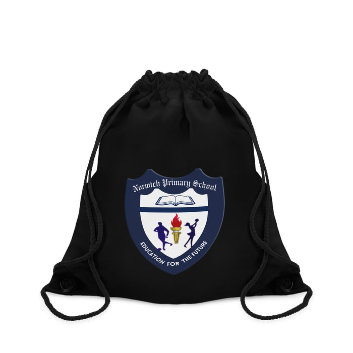 Norwich Black Drawstring Bag