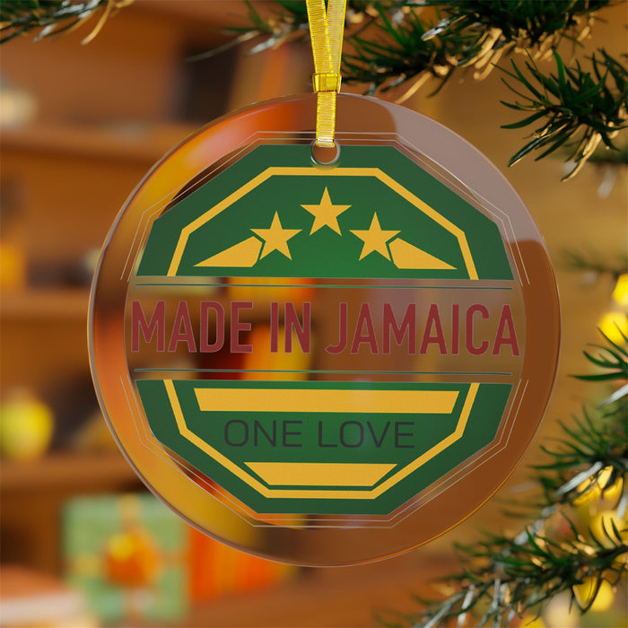 Made In Jamaica Holiday Glass Ornaments