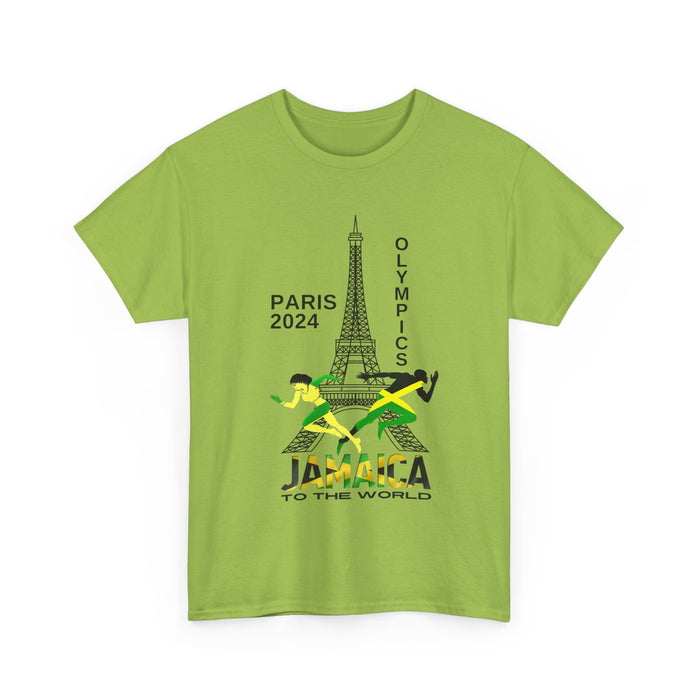 Jamaican Olympics Eifel Front Unisex Heavy Cotton Tee - Various Colors