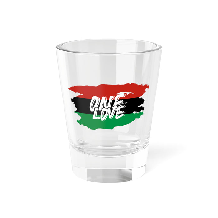 Pan African Shot Glass, 1.5oz (One Love)