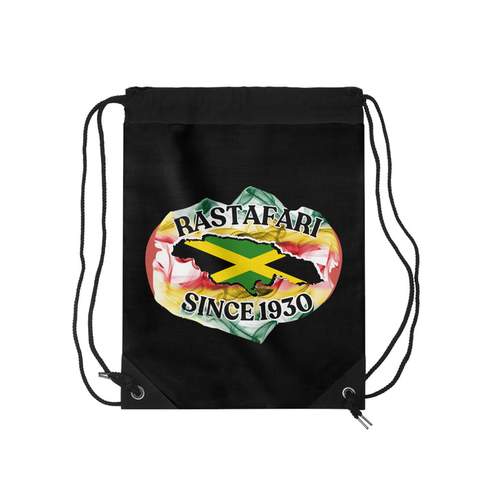 Rastafari Black Drawstring Bag