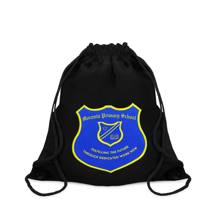 Moravia Primary Black Drawstring Bag