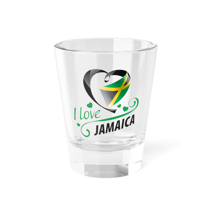 I Love Jamaica Shot Glass, 1.5oz