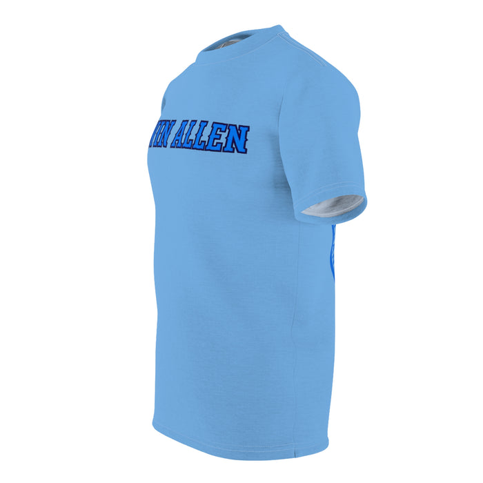 EAHS Edwin Allen High School Blue Tee - Edwin Allen Front - Crest Back -Unisex Microfiber T-Shirt EAHS Edwin Allen High School Blue Tee - Edwin Allen Front - Crest Back -Unisex Microfiber T-Shirt