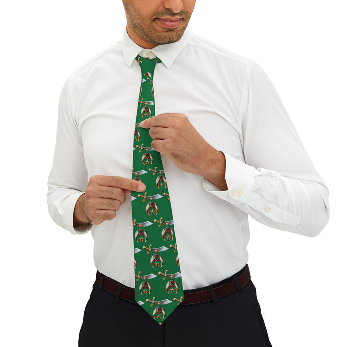 Shriner Green Necktie