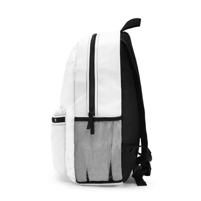 Made In Jamaica White Backpack With Flag