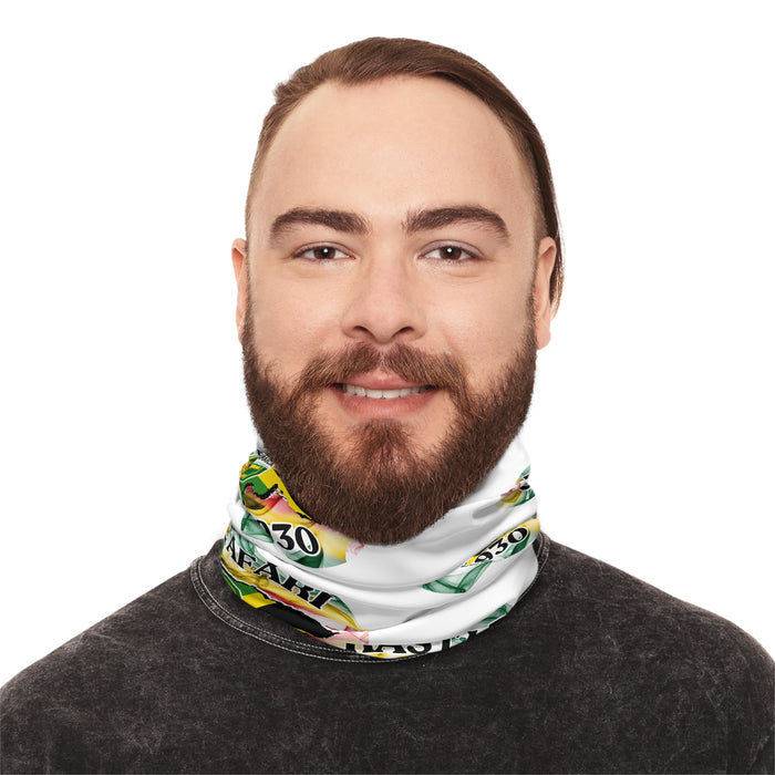 Winter Neck Gaiter With Drawstring (Rastafari)