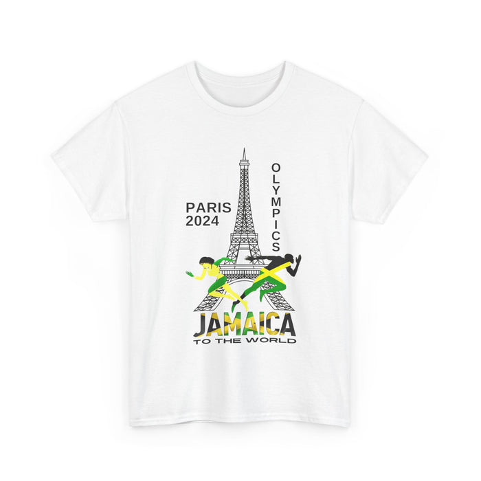 Jamaican Olympics Eifel Front Unisex Heavy Cotton Tee - Various Colors