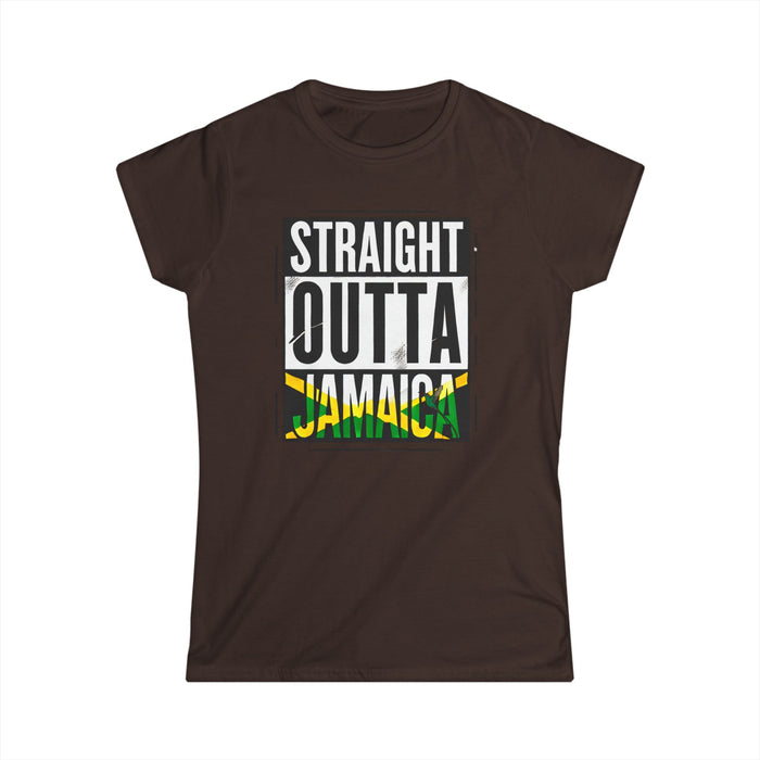 Straight Outta Jamaica - Women's Softstyle Tee