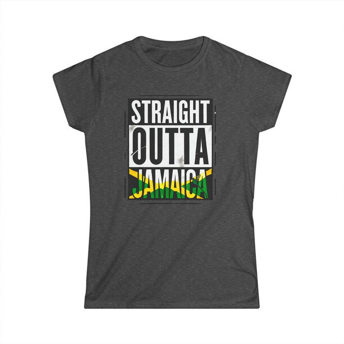 Straight Outta Jamaica - Women's Softstyle Tee