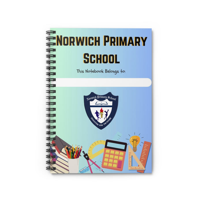 Norwich Spiral Notebook - Ruled Line With Logo