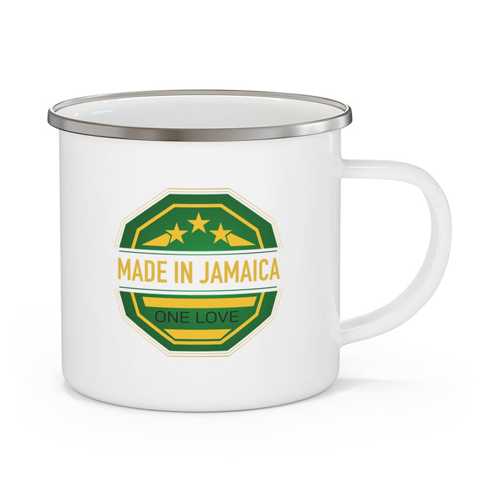 I Love Jamaica Enamel Camping Mug